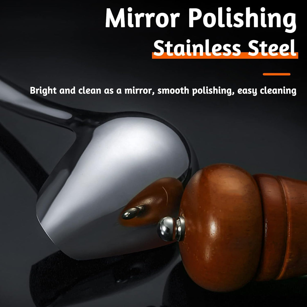 2 PCS Gravy Ladle with Pour Spout, 10.6 inch Long Handle Sauce Ladle, Stainless Steel Saucier Drizzle Spoon for Spooning Gravies Sauces Dressings Kitchen Utensil