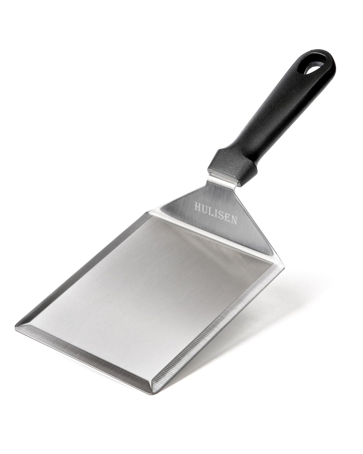 HULISEN Stainless Steel Spatula 2 pcs, 6 x 5 Inch Heavy-Duty Metal Turner