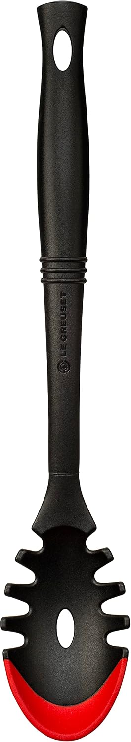 Le Creuset Revolution Bi-Material Slotted Spatula, 13.5" x 2.5", Cerise