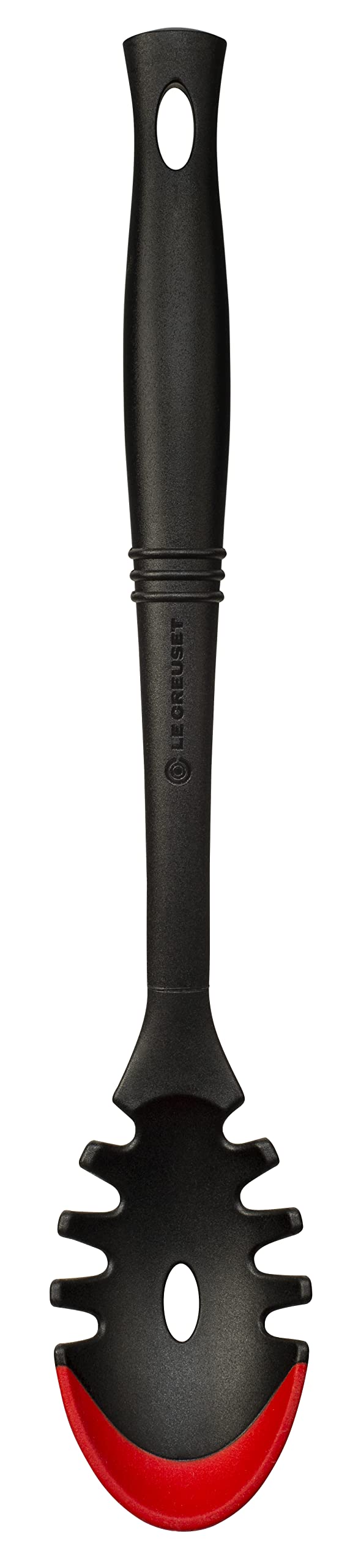 Le Creuset Revolution Bi-Material Slotted Spatula, 13.5" x 2.5", Cerise