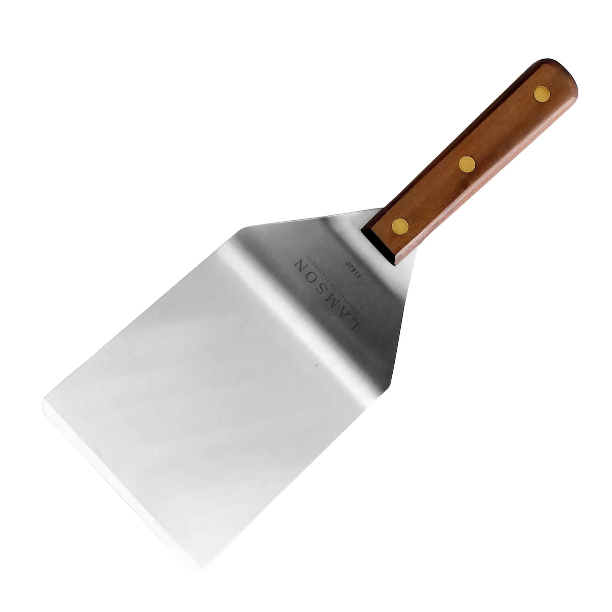 Lamson Metal Spatula, Solid Rectangular Turner, 3 x 5 In, Made in USA