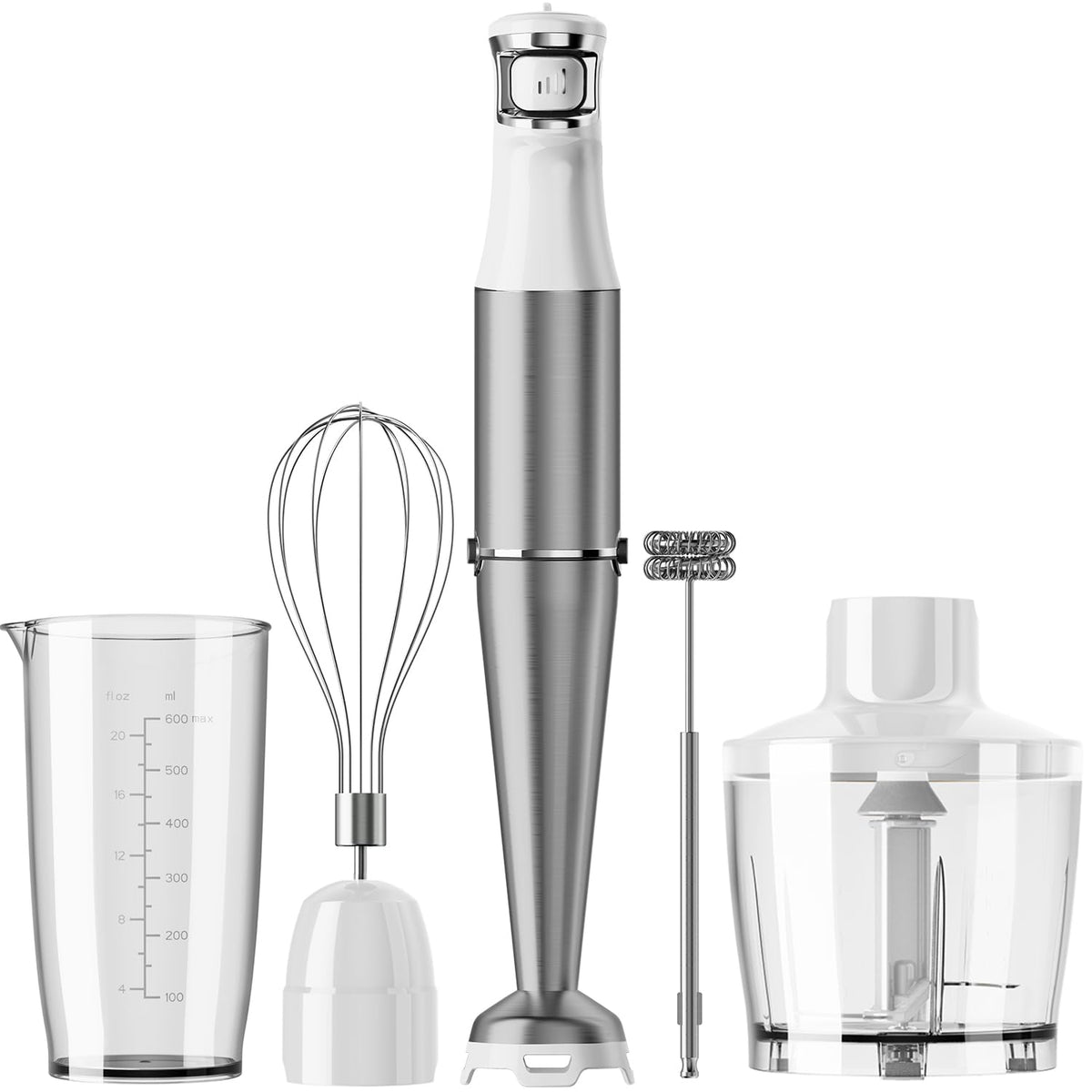 Turelar Immersion Blender Handheld 3-in-1 Hand Blender Set 1100W Heavy Duty