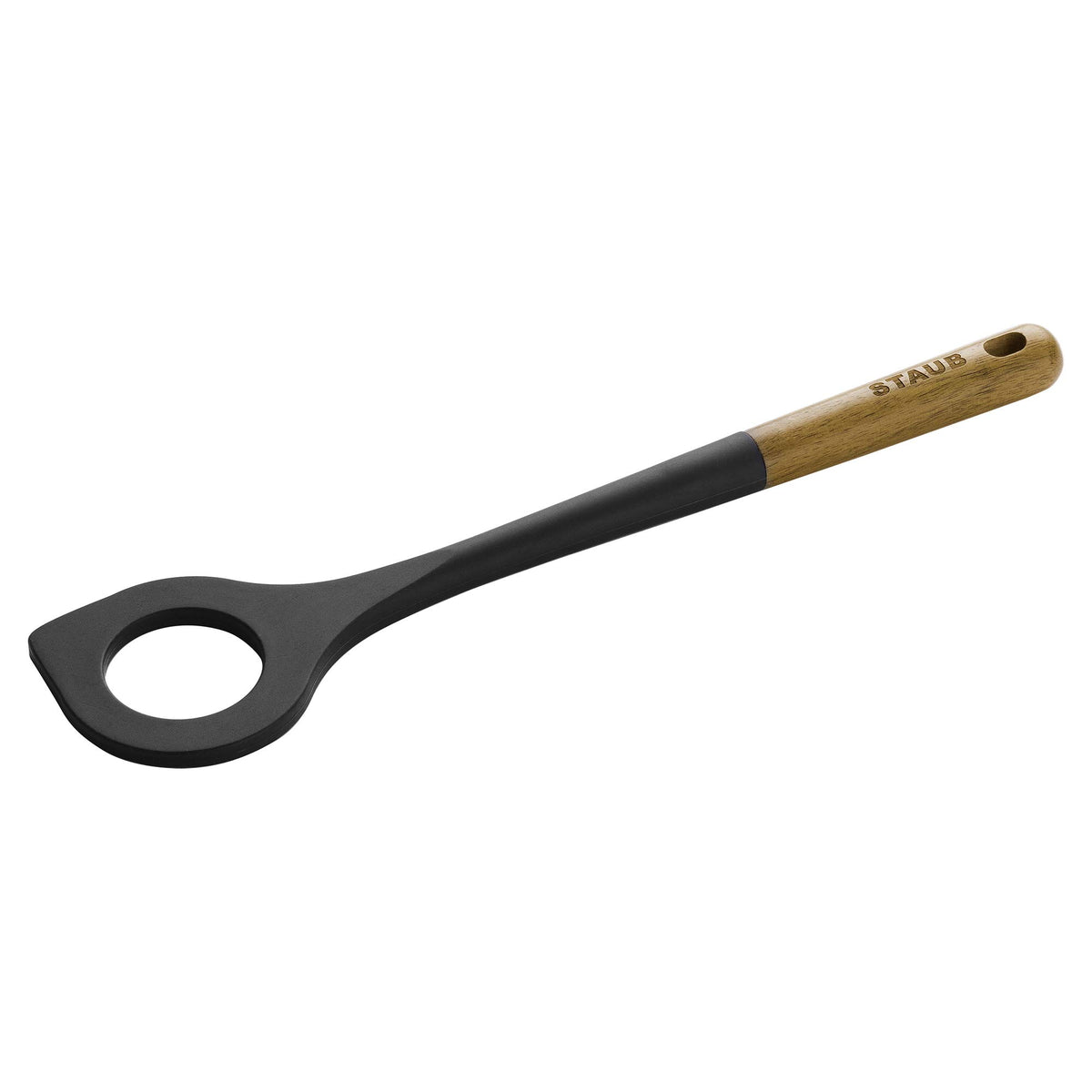 Staub Soup Ladle, Cooking Utensil, Non-Stick Silicone, Black