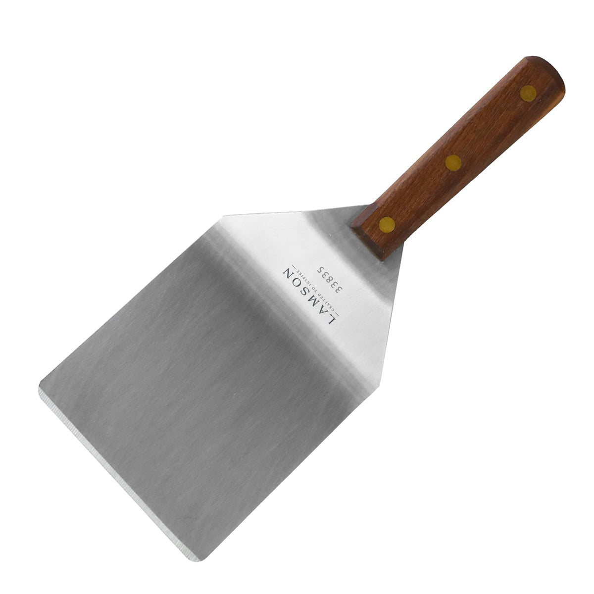 Lamson Metal Spatula, Solid Rectangular Turner, 3 x 5 In, Made in USA