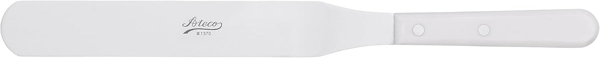 Ateco Slotted Spatula with 6 by 3-Inch Stainless Steel Blade, Plastic Handle, Dishwasher Safe