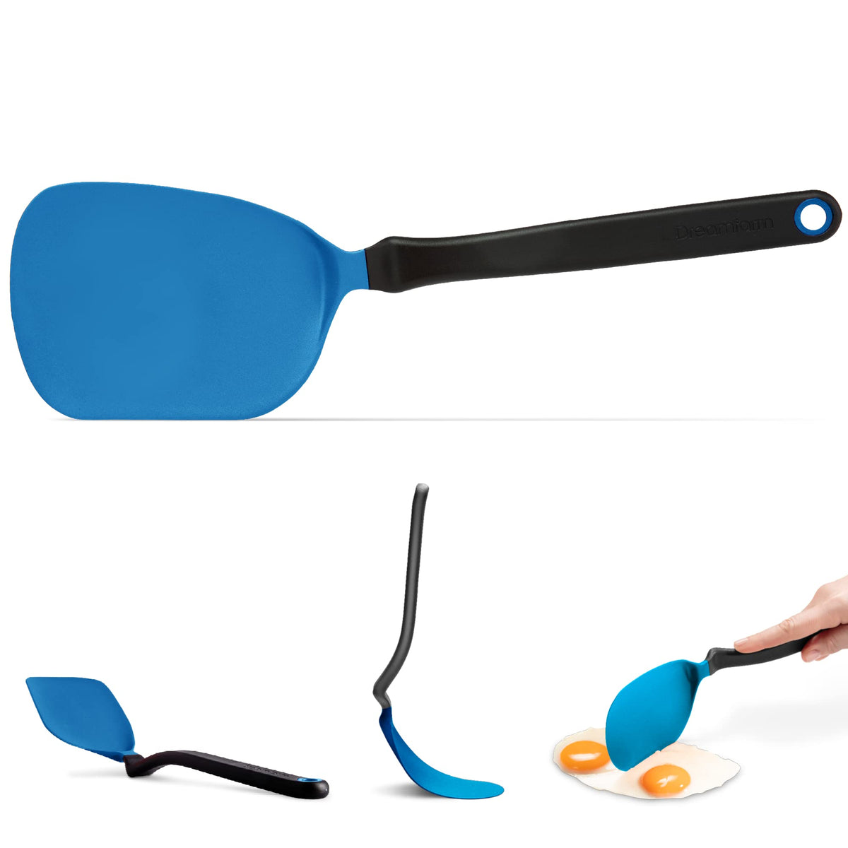 Dreamfarm Chopula Spatula with Strong Chopping Edge - Dreamfarm Blue