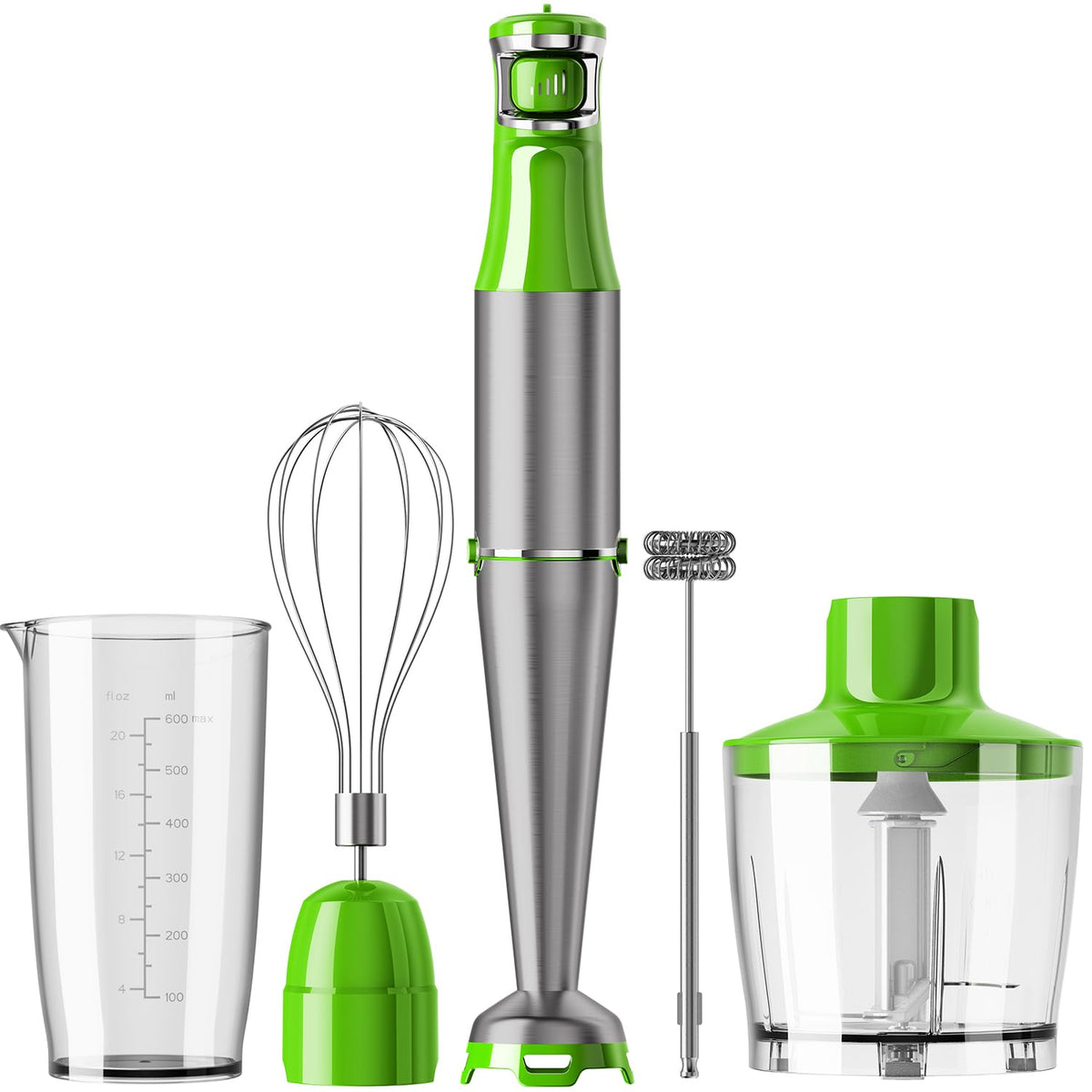 Turelar Immersion Blender Handheld 3-in-1 Hand Blender Set 1100W Heavy Duty