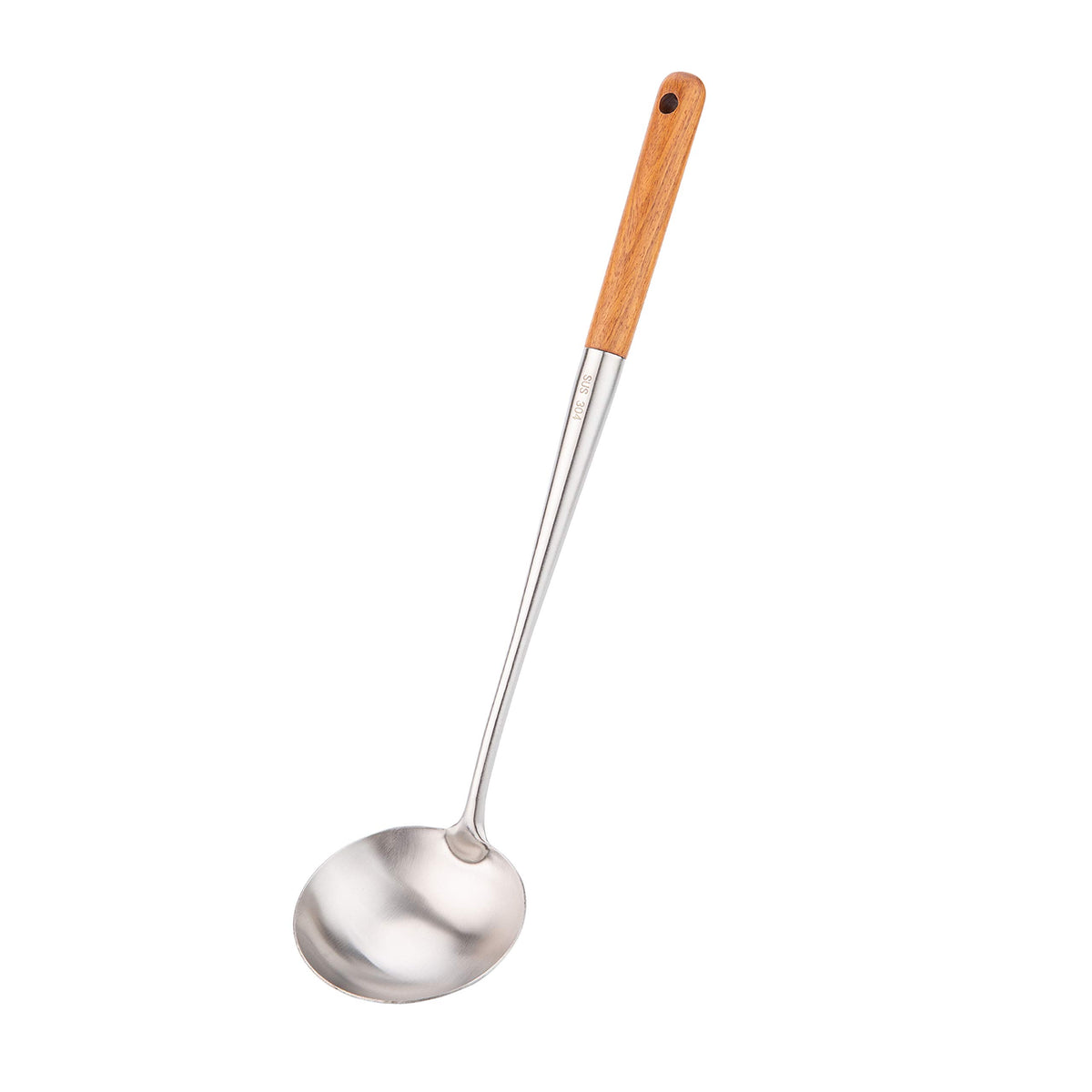 FJNATINH Wok Spatula and Ladle,Skimmer Ladle Tool Set, 17inches Spatula for Wok, 304 Stainless Steel Cooking Utensils