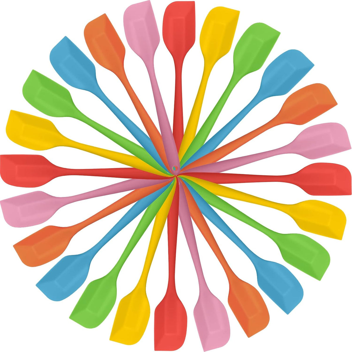 Irenare 24 Pcs Mini Silicone Spatulas Bulk, 8.3 Inch, Cute