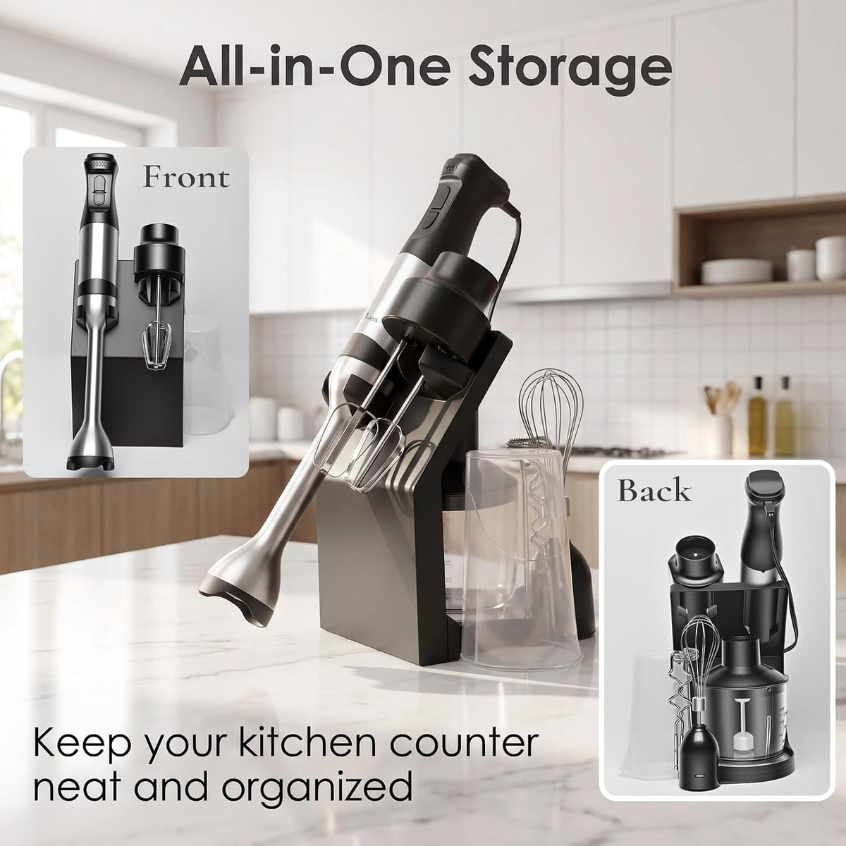 8-in-1 Immersion Blender 1200W 5-Speed Kit