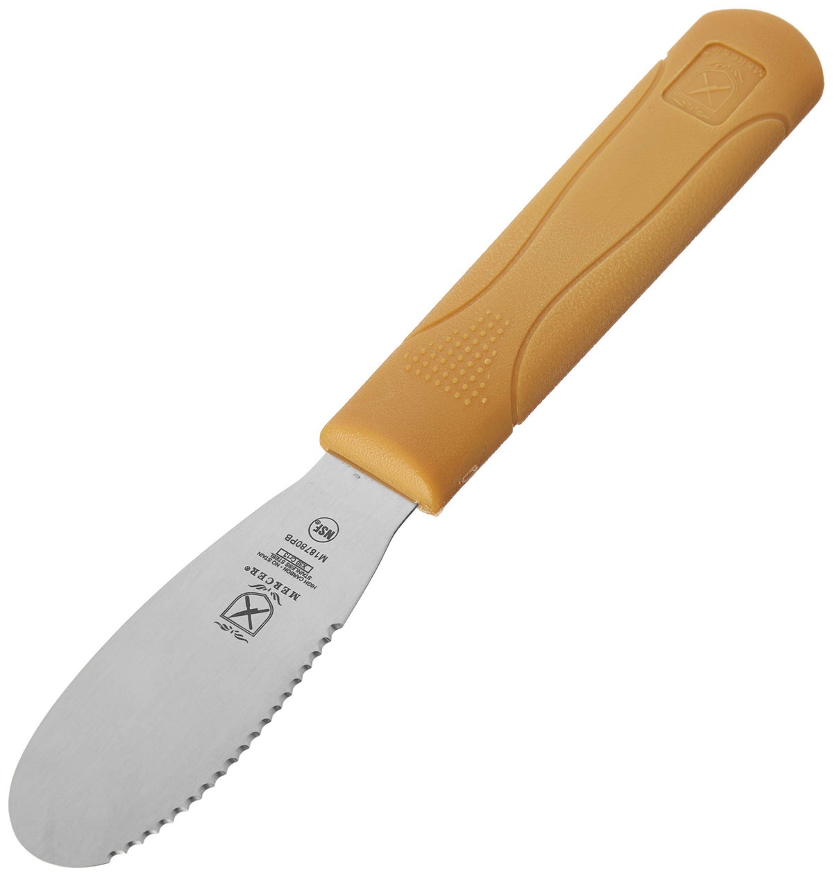 Mercer Culinary Millennia Turner, 4 Inch by 2-1/2 Inch Blade, Black Handle
