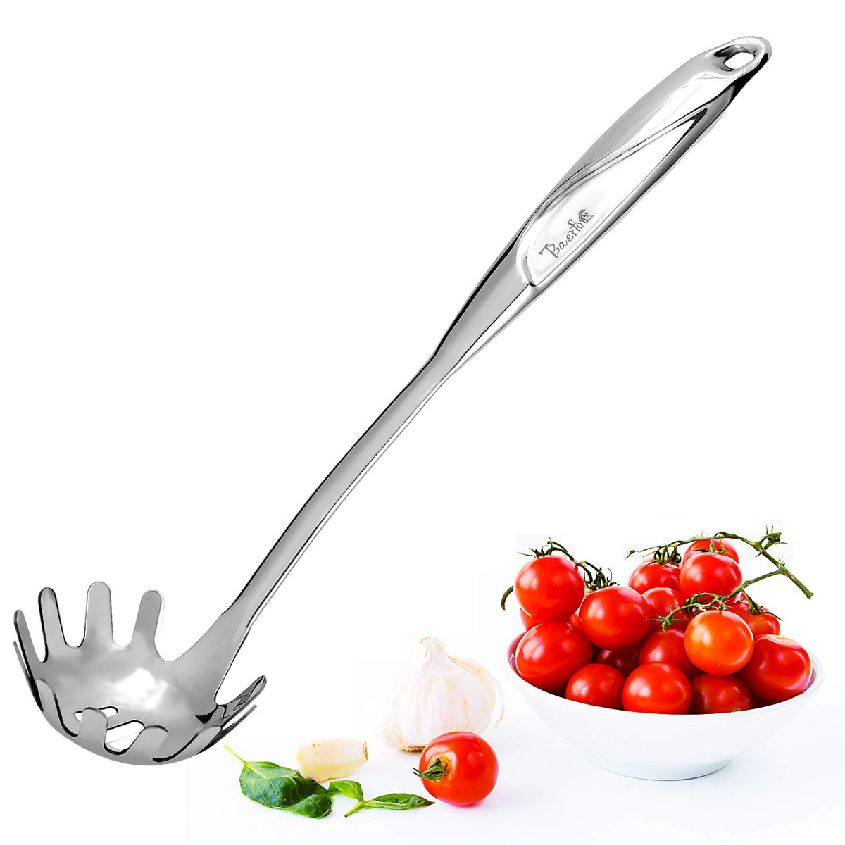 High Grade Soup Ladle, Cooking Ladle for Soup, Heat-proof Design of Hollow Handle, Gift for Family（4ouce/13.5 Inch)