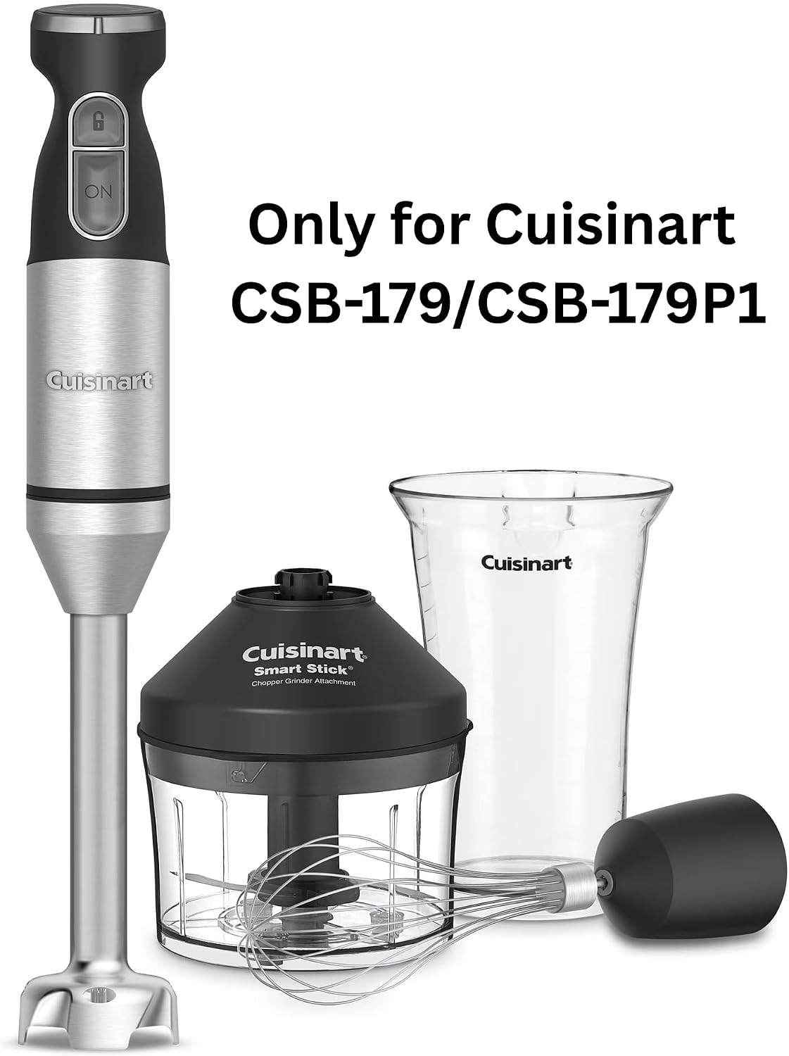 Genuine OEM Whisk Attachment Replacement Part Compatible with Cuisinart Smart Stick Variable Speed Hand Blender CSB-179/CSB-179P1/CSB-100