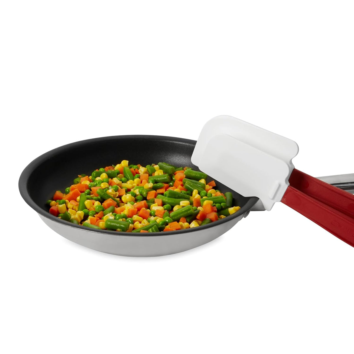 Rubbermaid Commercial Products High Heat Resistant Silicone Heavy Duty Spatula/Food Scraper 13.5-Inch 500 Degrees F Red Handle for Baking/Cooking/Mixing Commercial Dishwasher Safe