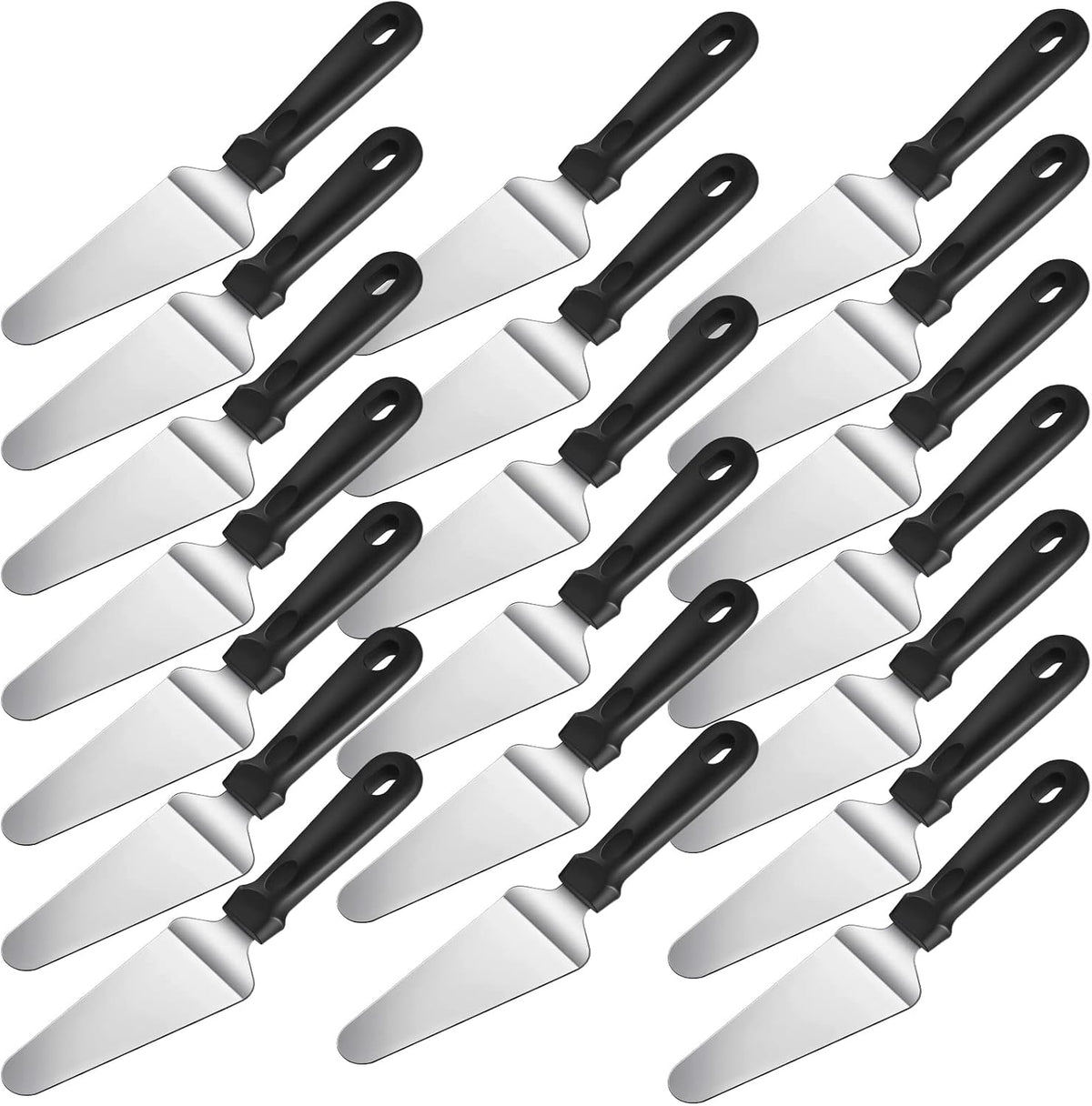 20 Pcs Pizza Spatula Bulk Pie Server Pizza Cutter Cake Cutter