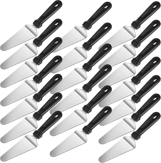 20 Pcs Pizza Spatula Bulk Pie Server Pizza Cutter Cake Cutter