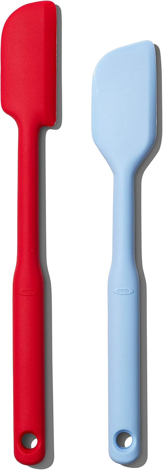 OXO Good Grips 2 Piece Silicone Spatula Set - Red & Seltzer
