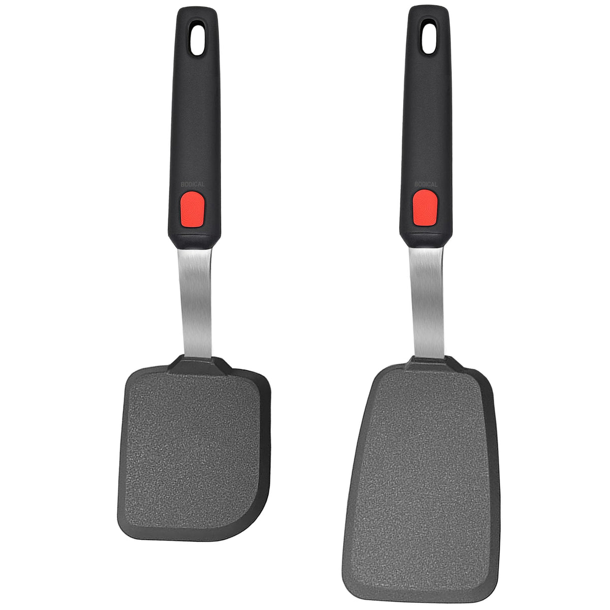 2 Piece Silicone Pancake Spatula Turner for Egg,Pancake,Burger
