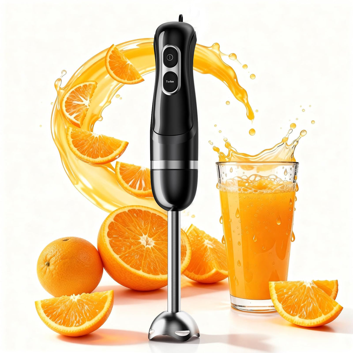 Turelar Immersion Blender Handheld 3-in-1 Hand Blender Set 1100W Heavy Duty