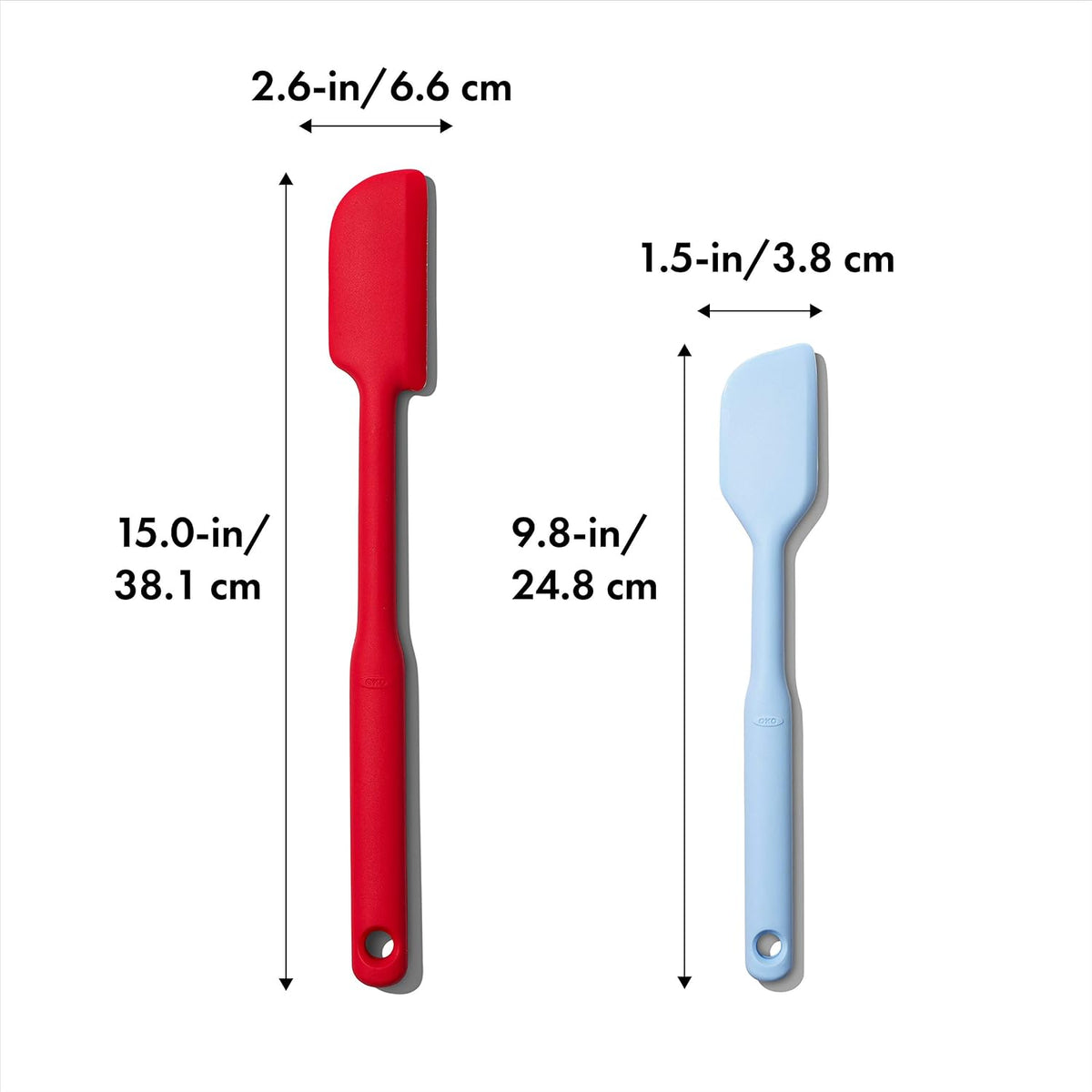OXO Good Grips 2 Piece Silicone Spatula Set - Red & Seltzer