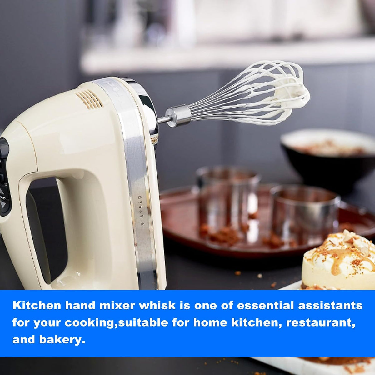 Kitchen Hand Mixer Whisk Attachments FOR KitchenAid Whisk KHMPW,KHM512BM