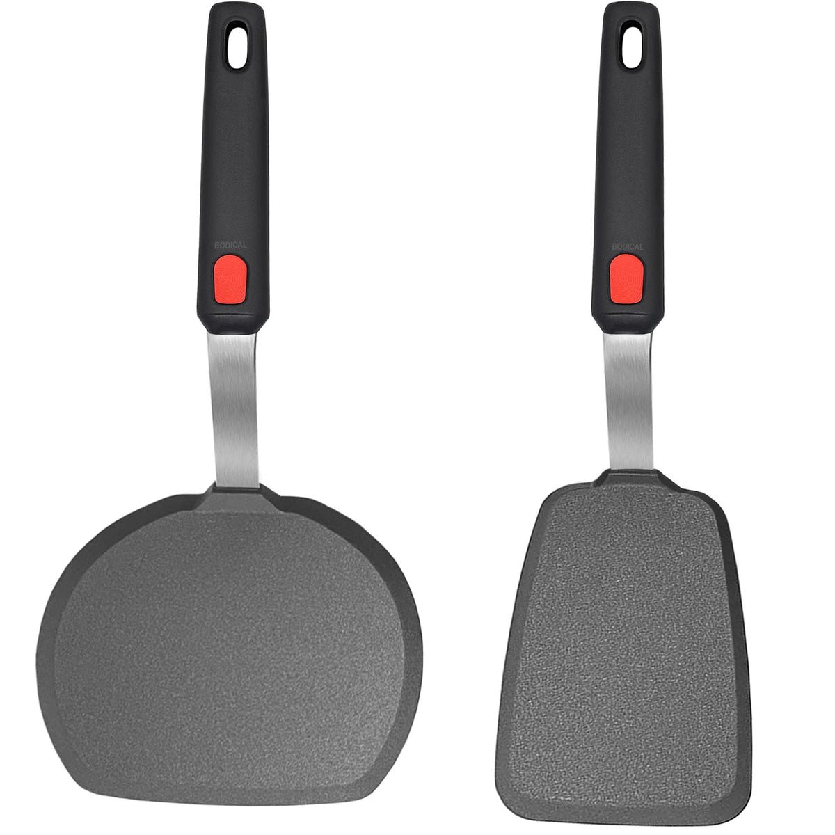 2 Piece Silicone Pancake Spatula Turner for Egg,Pancake,Burger