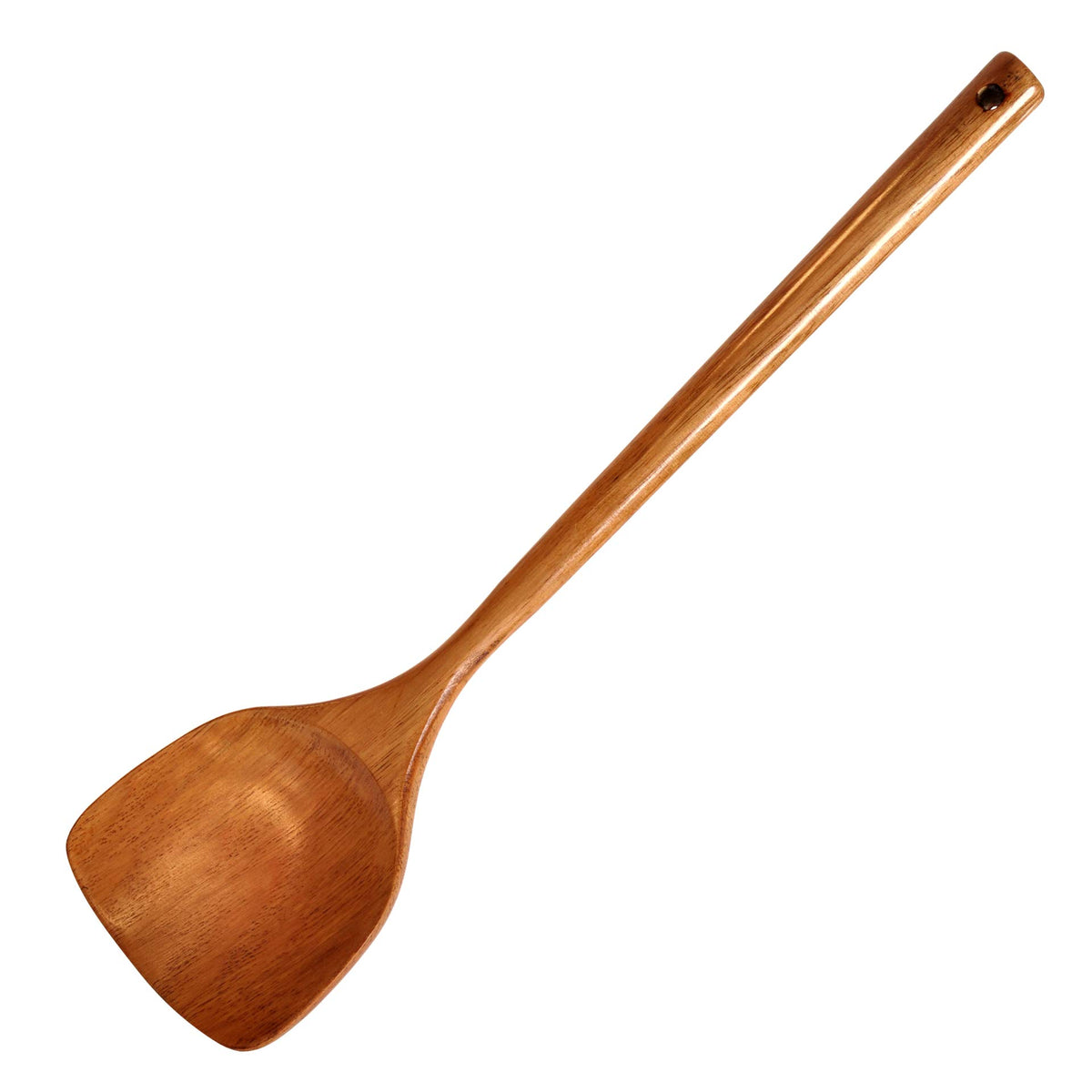 FJNATINH Wooden Ladle with Long Handle, Handmade Soup Ladle for Cooking Kitchen Cookware