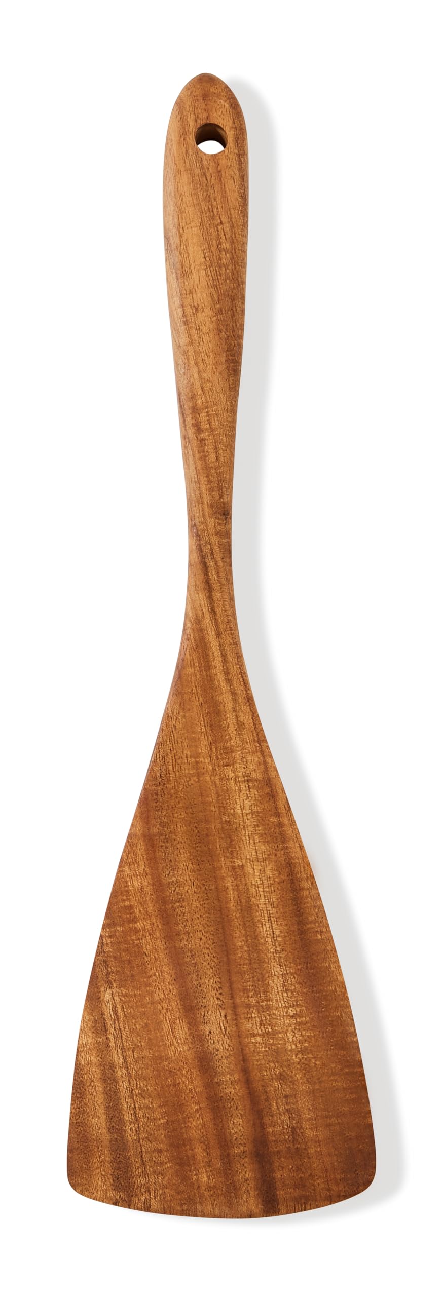 Jilla-hla Wooden Spatula Nonstick Turner Acacia Wood, Long Handle Flat Frying Spatulas Handmade for Kitchen Gifts, Ideal Cookware Utensils for Cooking Eggs, Fish, Pancakes