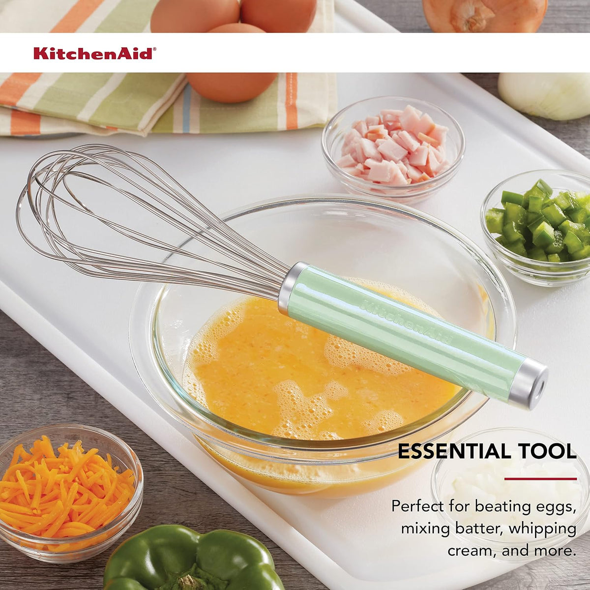 KitchenAid Classic Utility Whisk, 10.5-Inch, Pistachio