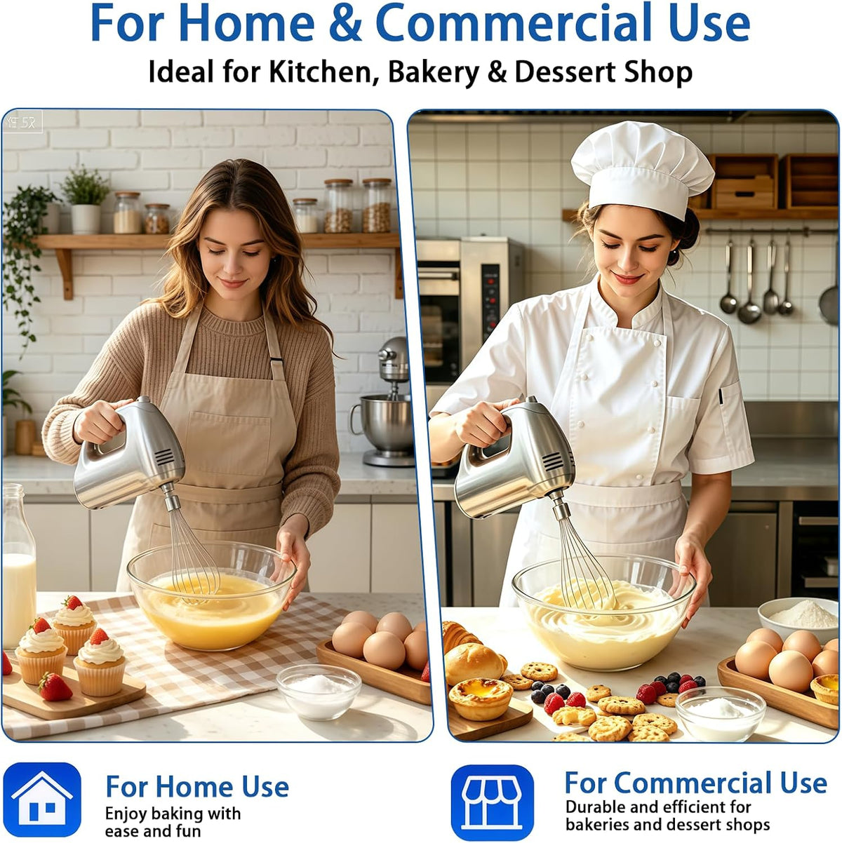 Hand Mixer Whisk for KitchenAid 2 Pack