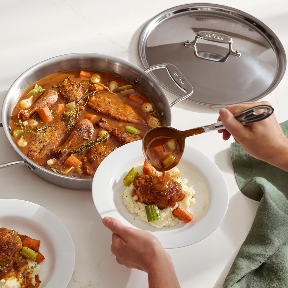 All-Clad Stainless Steel 9.5-inch Ladle, Kitchen Tools
