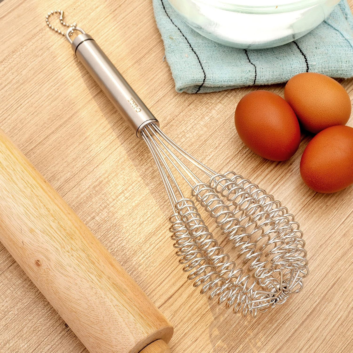 Rapid Whisk - Premium Stainless Steel Whisk for Faster, Foamier Results - Rust-Free & Dishwasher Safe - Versatile Kitchen Tool for Cream, Sauces, Eggs, and More